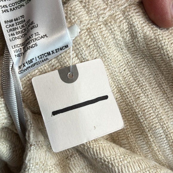 Anthropologie Pieced Stripe Cotton Blend Woven Curtain NWT - Picture 6 of 12